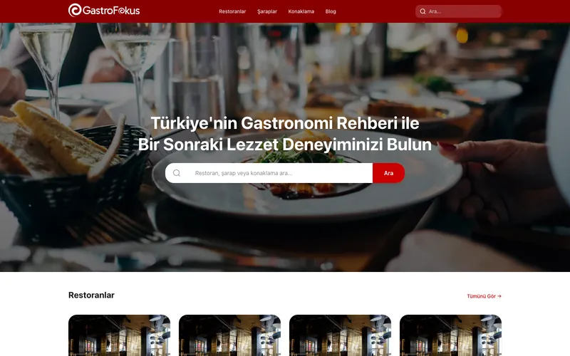 Gastro Fokus web sitesi ekran görüntüsü