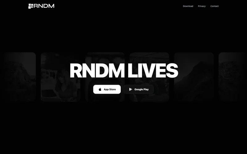 RNDM web sitesi ekran görüntüsü