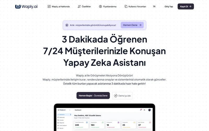 Waply web sitesi ekran görüntüsü